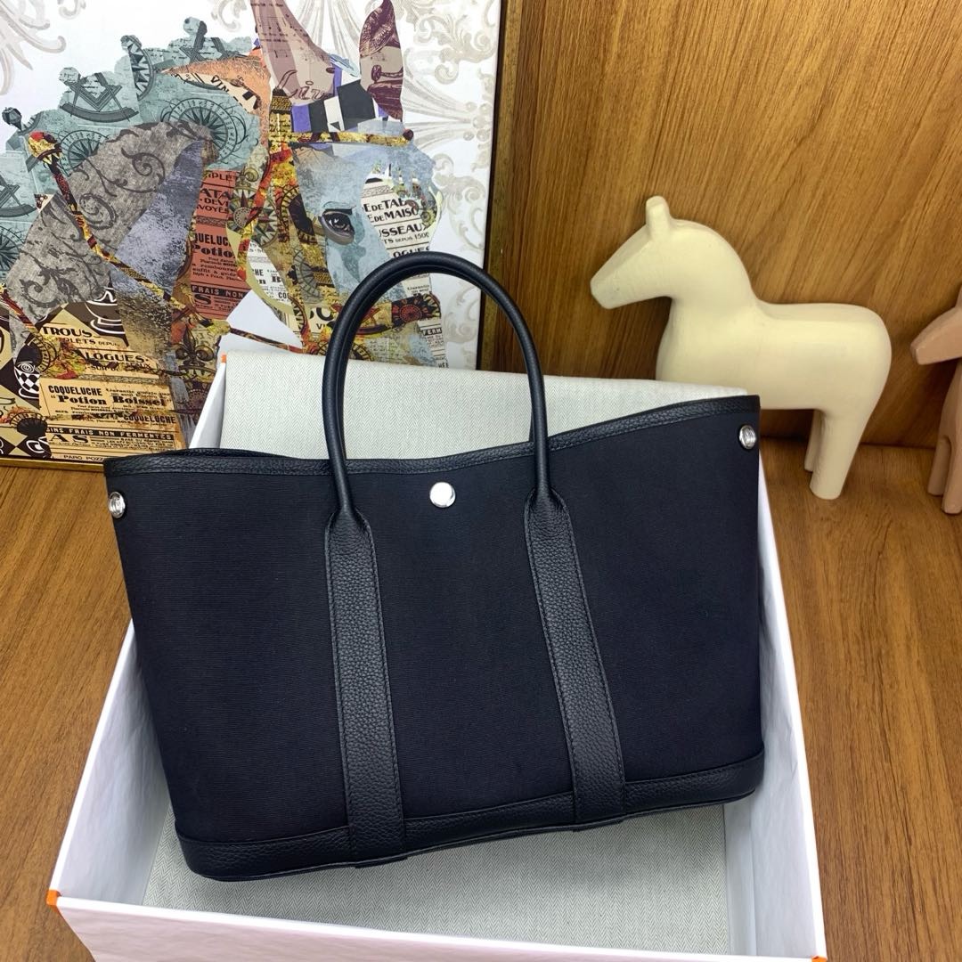 에르메스 가든파티30 블랙 캔버스